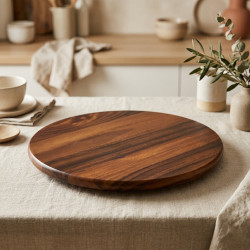 Wooden Rotating Tray Large